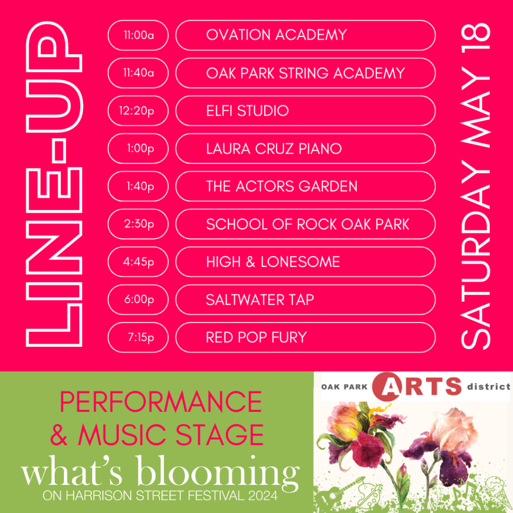 Music Lineup for What's Blooming